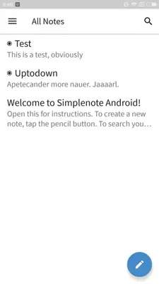 Simplenote android App screenshot 0
